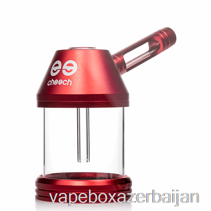 Vape Smoke Cheech Glass Metal Oil Can Bubbler Red